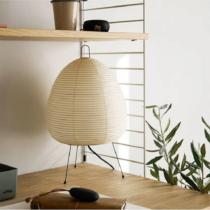 LueurZen – Lampadaire japonais en papier de riz traditionnel