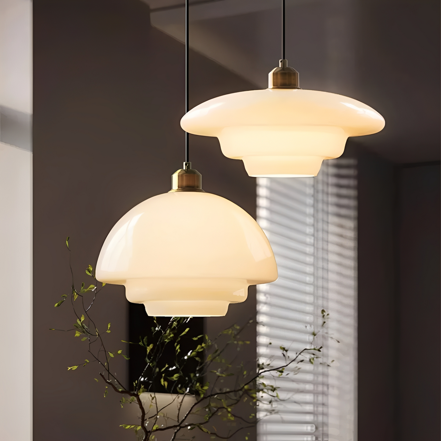 Hagen – Suspension en verre Mid-Century