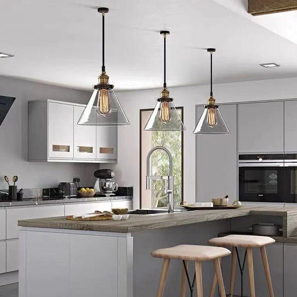 Sigrid – Lampe Pendante en Verre Clair Nordique