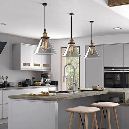 Sigrid – Lampe Pendante en Verre Clair Nordique