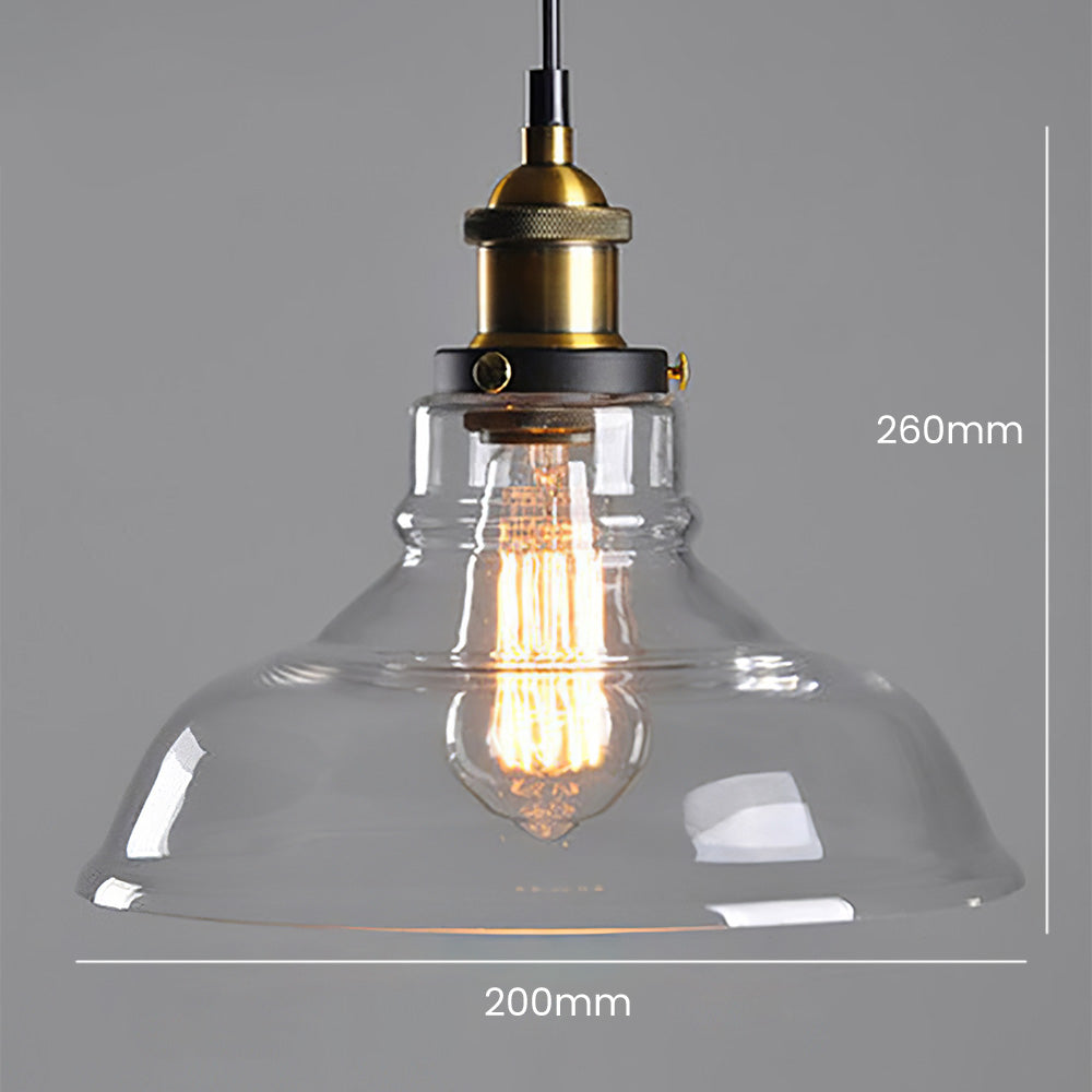 Sigrid – Lampe Pendante en Verre Clair Nordique