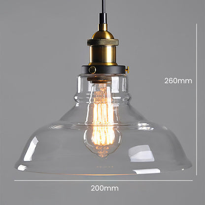 Sigrid – Lampe Pendante en Verre Clair Nordique