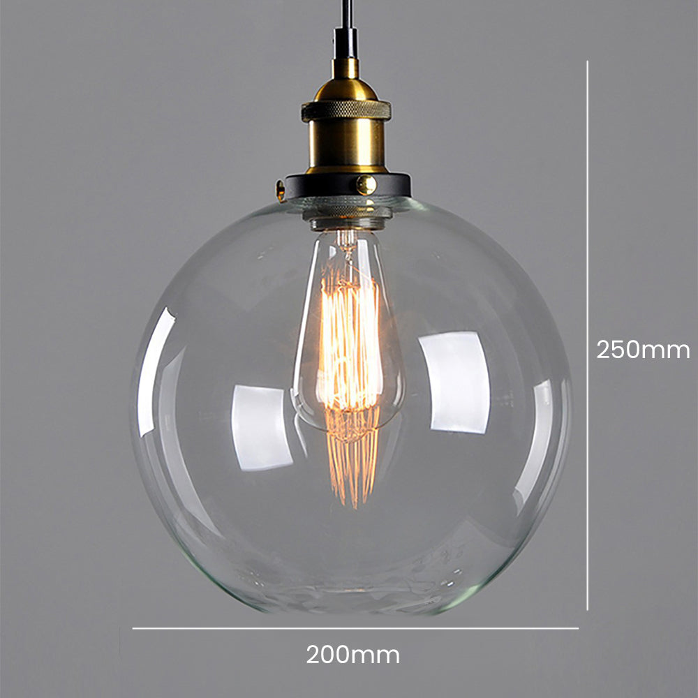 Sigrid – Lampe Pendante en Verre Clair Nordique