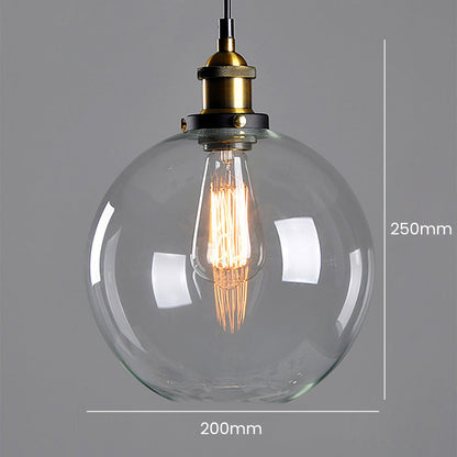 Sigrid – Lampe Pendante en Verre Clair Nordique