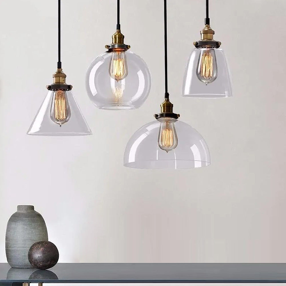 Sigrid – Lampe Pendante en Verre Clair Nordique
