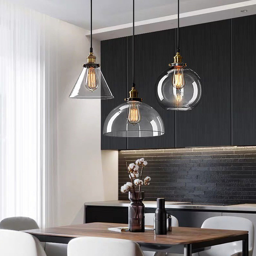 Sigrid – Lampe Pendante en Verre Clair Nordique