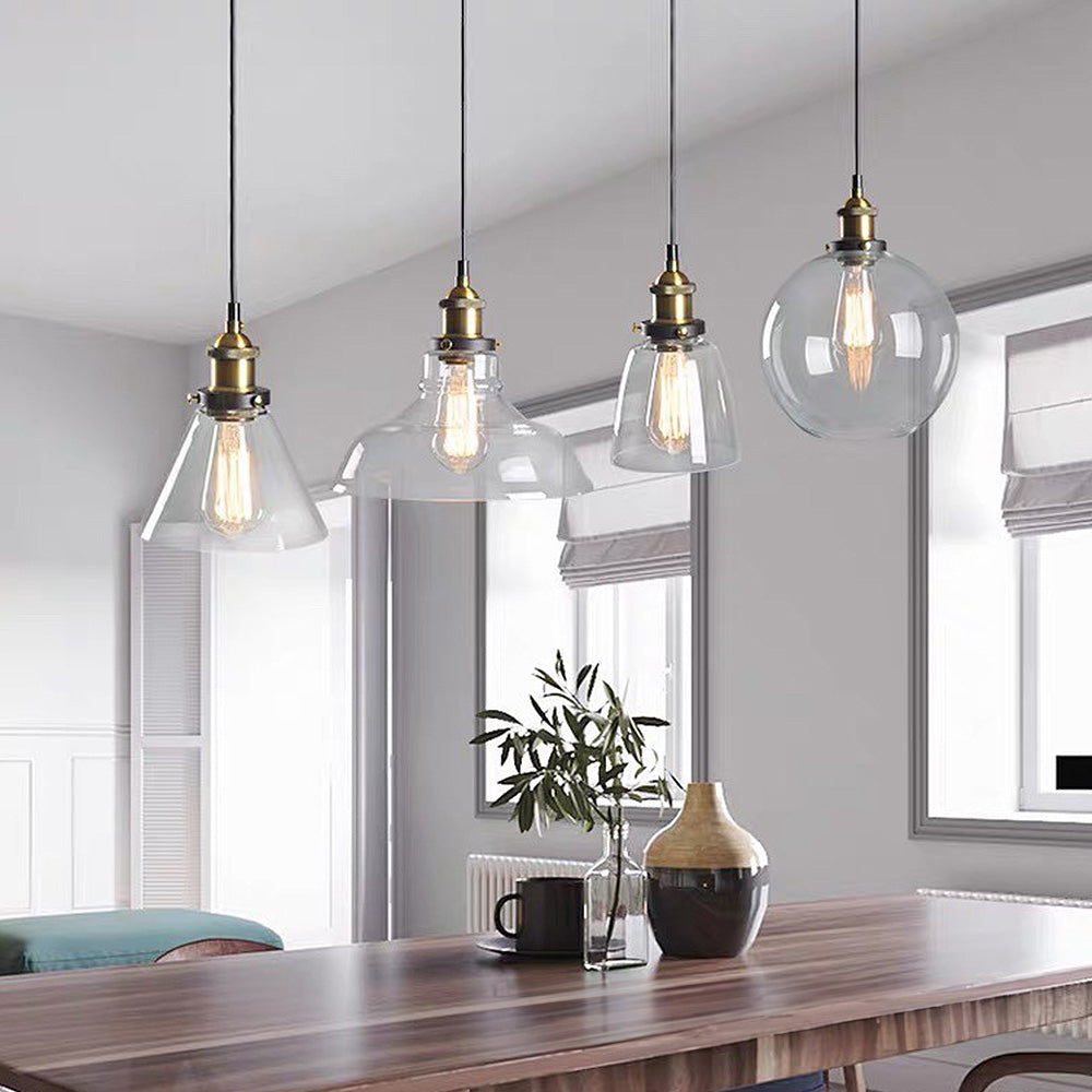 Sigrid – Lampe Pendante en Verre Clair Nordique