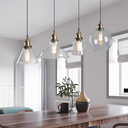 Sigrid – Lampe Pendante en Verre Clair Nordique