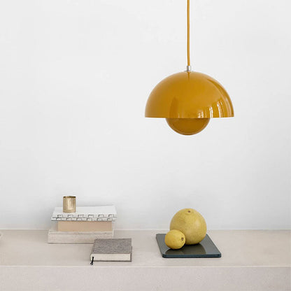 Lampe suspendue dôme rétro