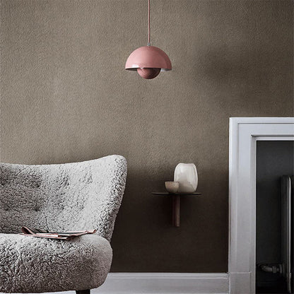Lampe suspendue dôme rétro