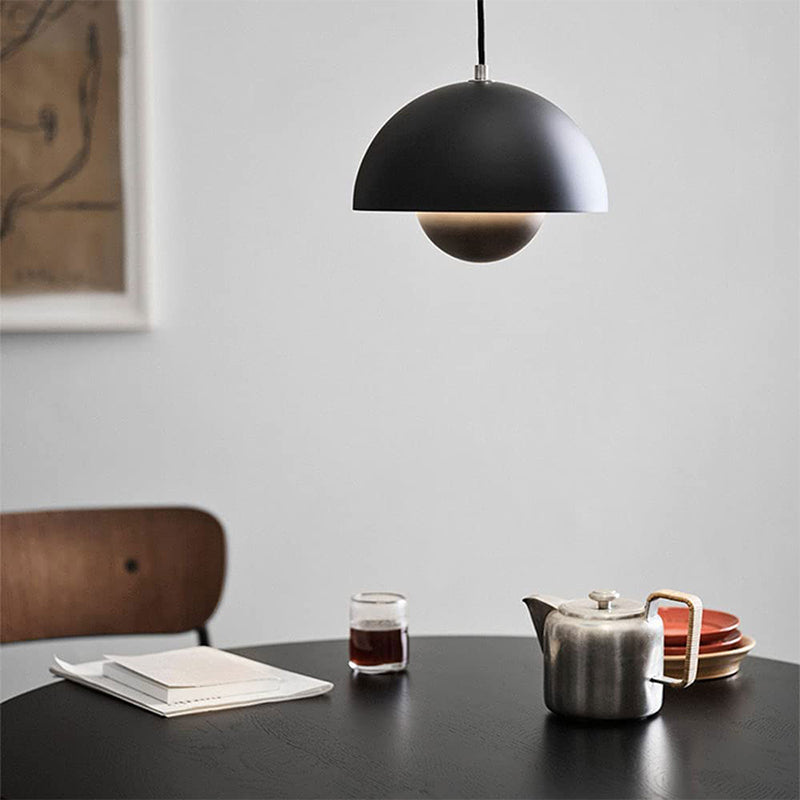 Lampe suspendue dôme rétro