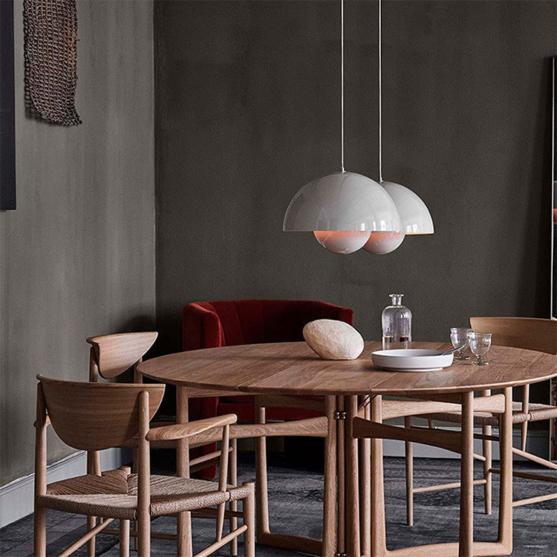 Lampe suspendue dôme rétro