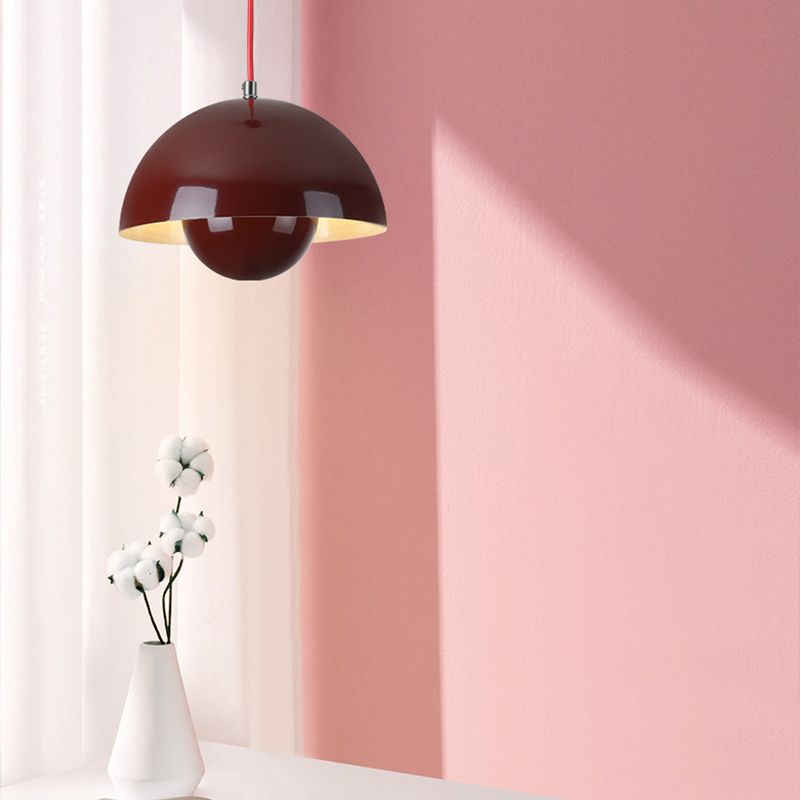 Lampe suspendue dôme rétro