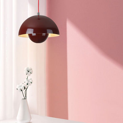 Lampe suspendue dôme rétro