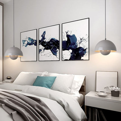 Lampe suspendue dôme rétro
