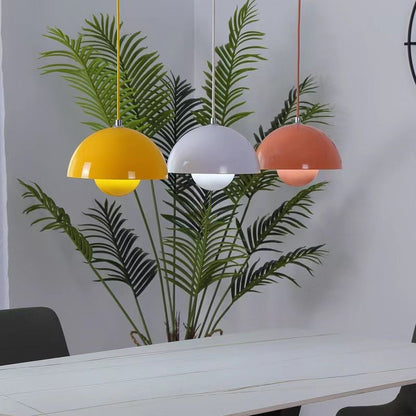 Lampe suspendue dôme rétro