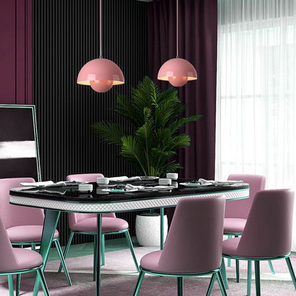 Lampe suspendue dôme rétro