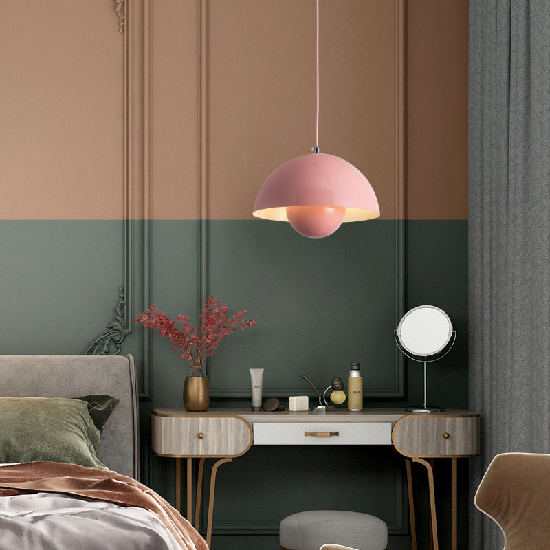 Lampe suspendue dôme rétro