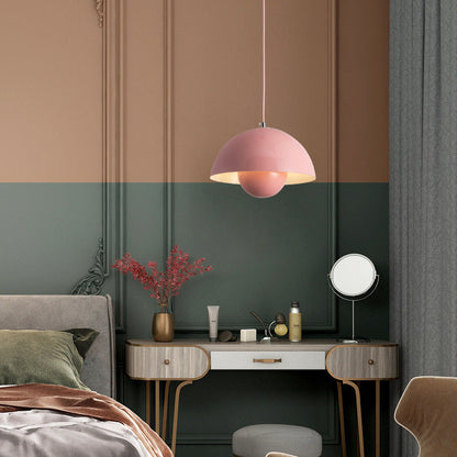 Lampe suspendue dôme rétro