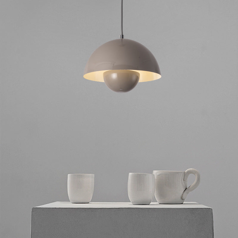 Lampe suspendue dôme rétro
