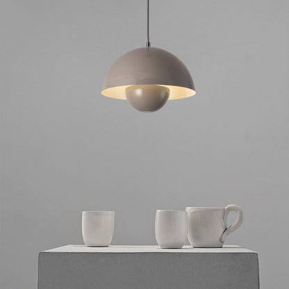 Lampe suspendue dôme rétro