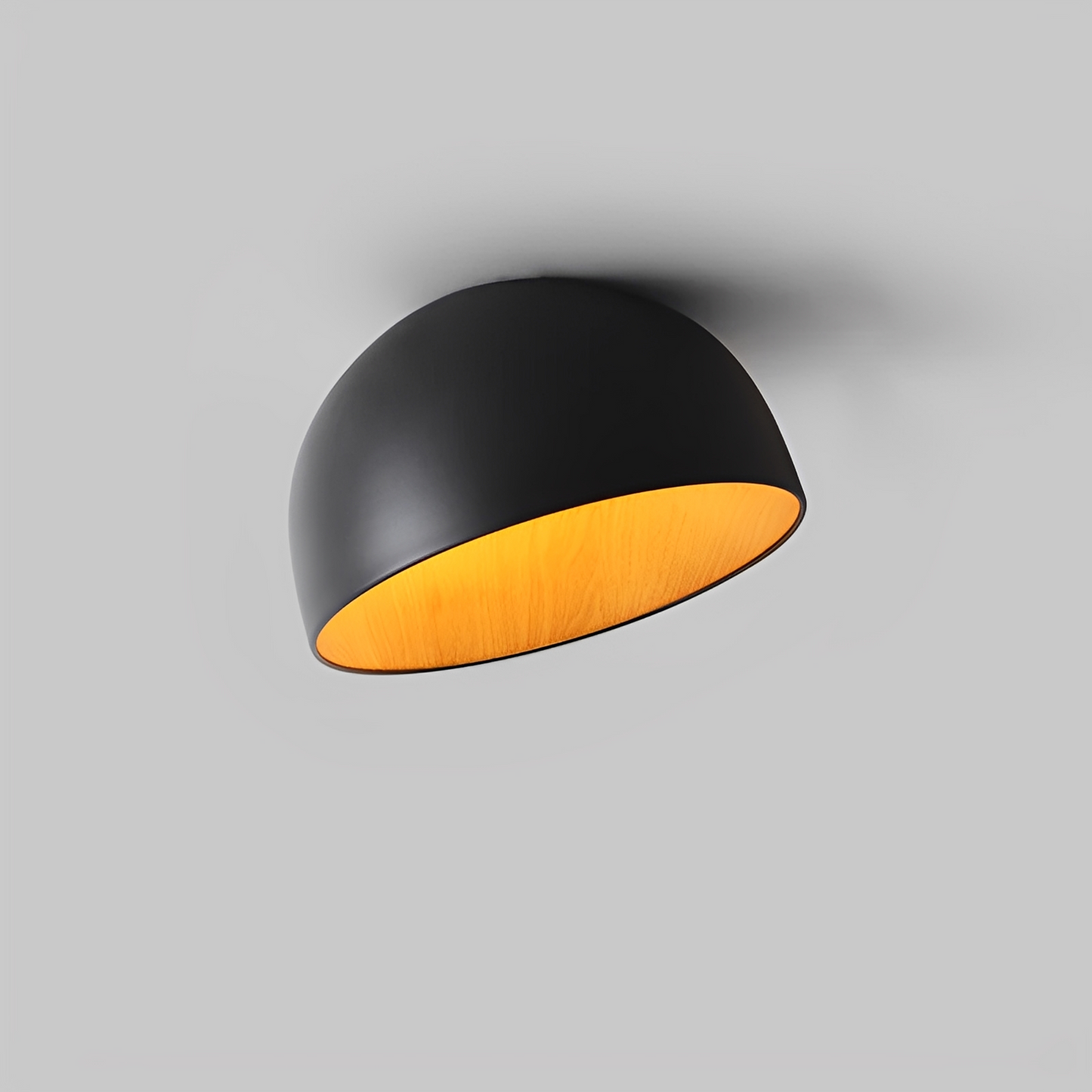 Arven – Lampe de plafond ronde avec structure en bois style nordique