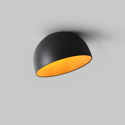 Arven – Lampe de plafond ronde avec structure en bois style nordique
