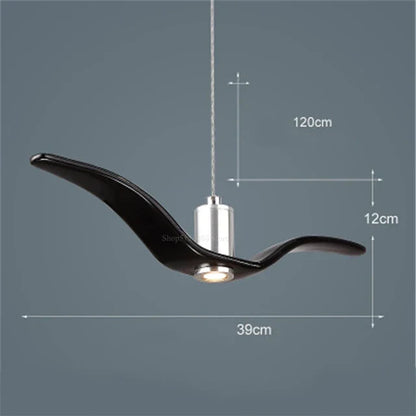 Lustre Suspendu Artistique En Forme De Mouette