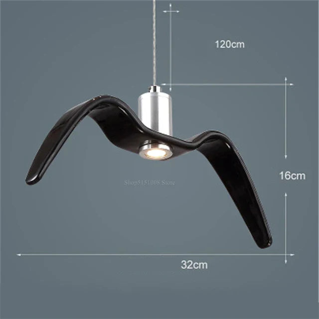 Lustre Suspendu Artistique En Forme De Mouette
