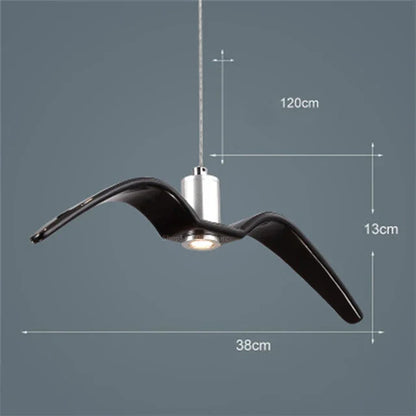 Lustre Suspendu Artistique En Forme De Mouette