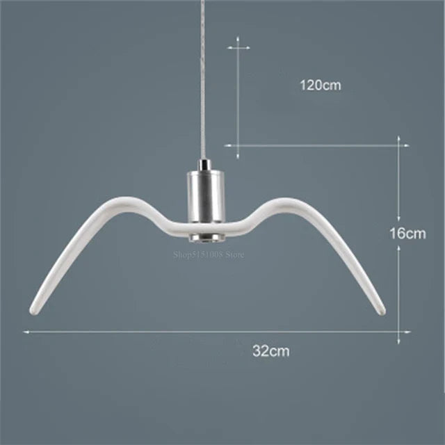 Lustre Suspendu Artistique En Forme De Mouette