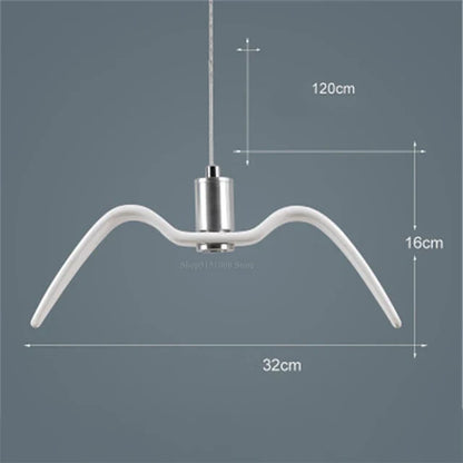 Lustre Suspendu Artistique En Forme De Mouette