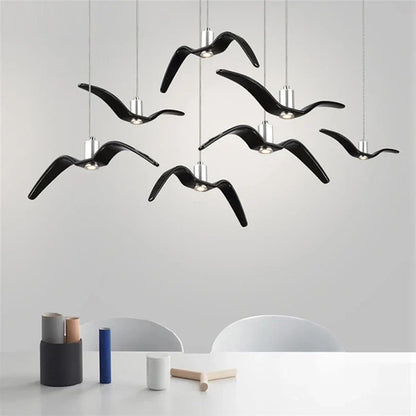 Lustre Suspendu Artistique En Forme De Mouette
