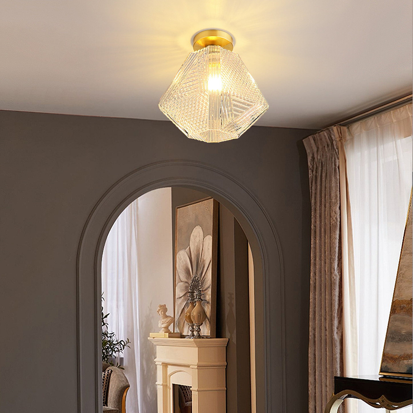 Delina – Plafonnier Art-Déco