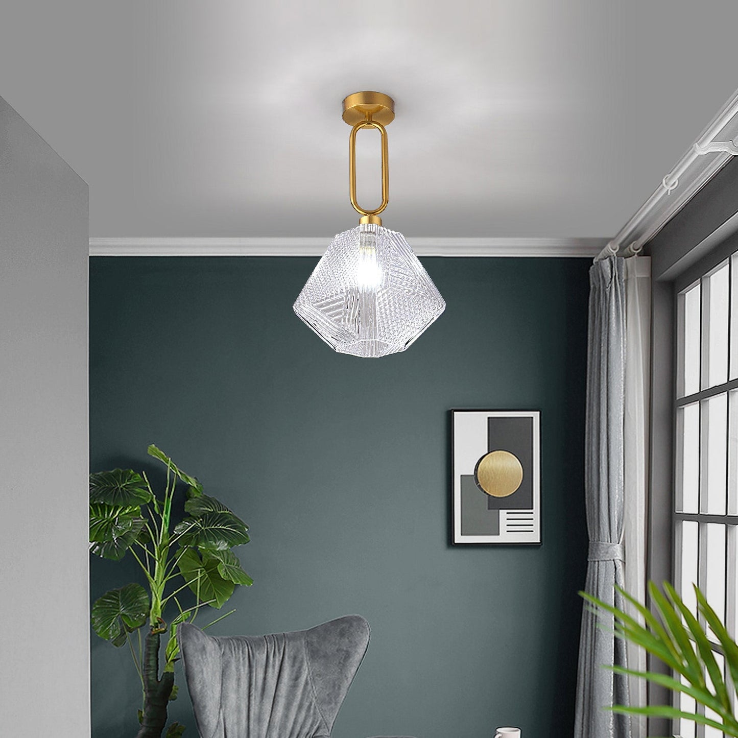 Delina – Plafonnier Art-Déco