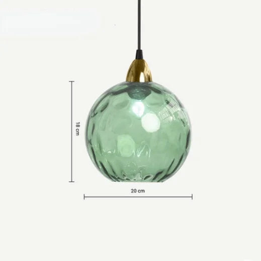 Lustre moderne en verre ondulé transparent