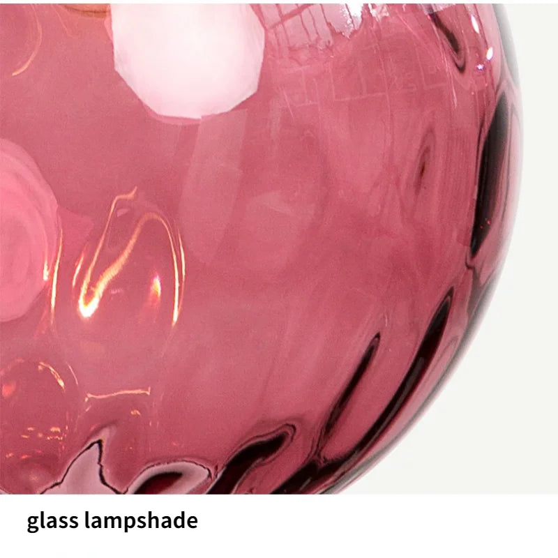 Lustre moderne en verre ondulé transparent