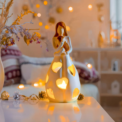 Maria – Lampe en résine rustique