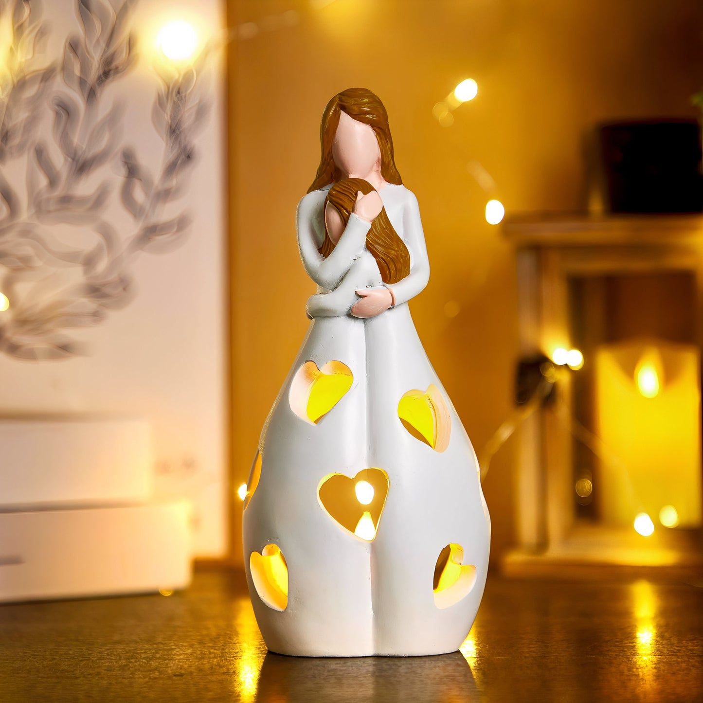 Maria – Lampe en résine rustique