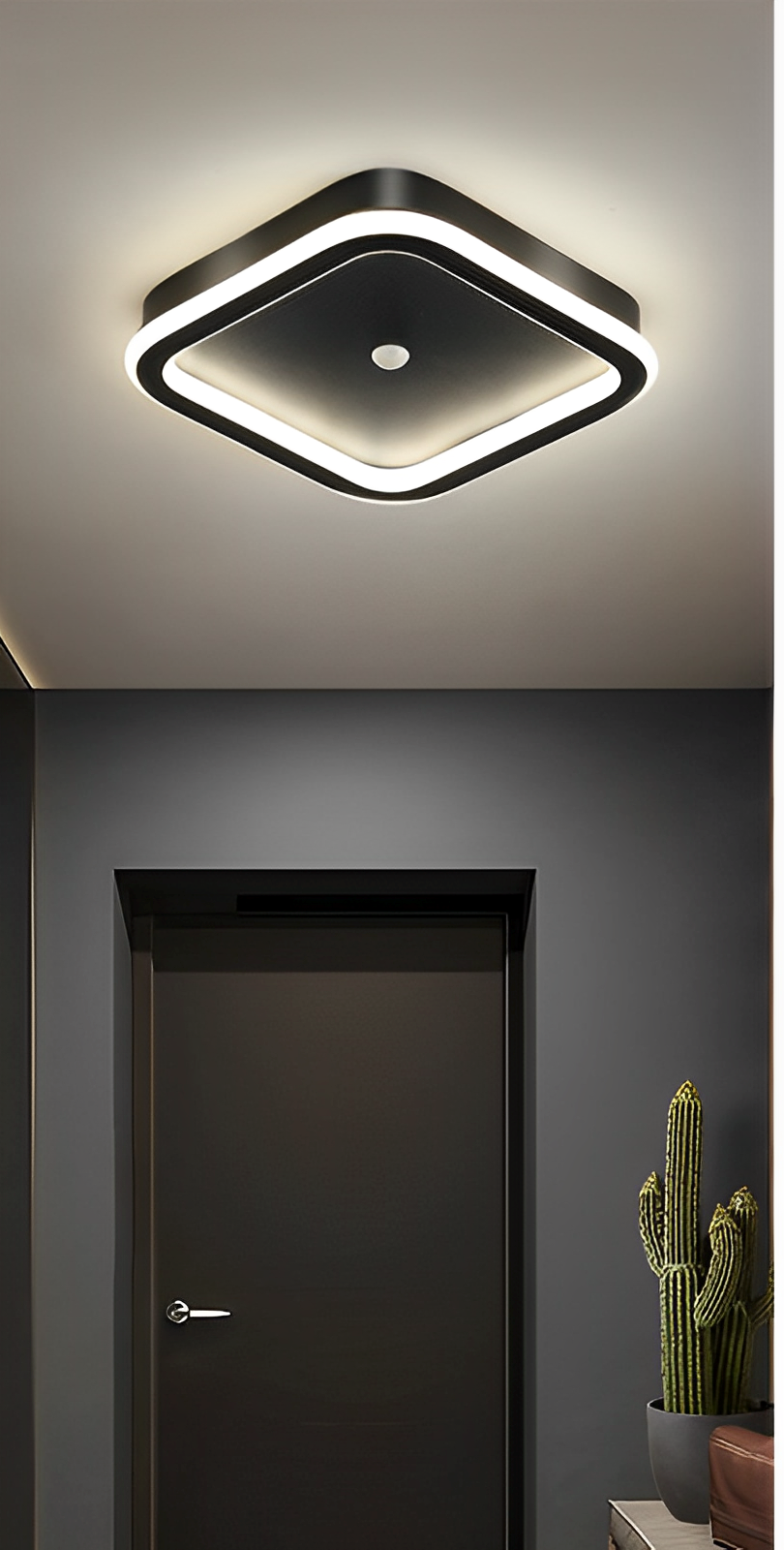 Sensora – Plafonnier LED avec capteur de mouvement PIR pour éclairage automatique