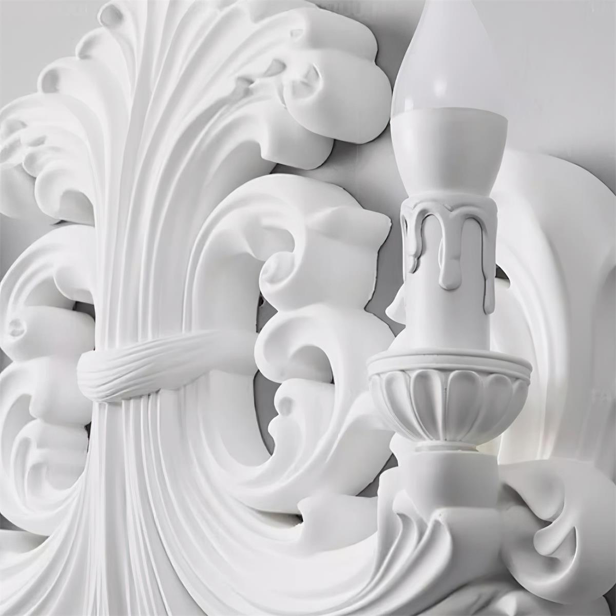 Kristel – Lampe murale française en plâtre