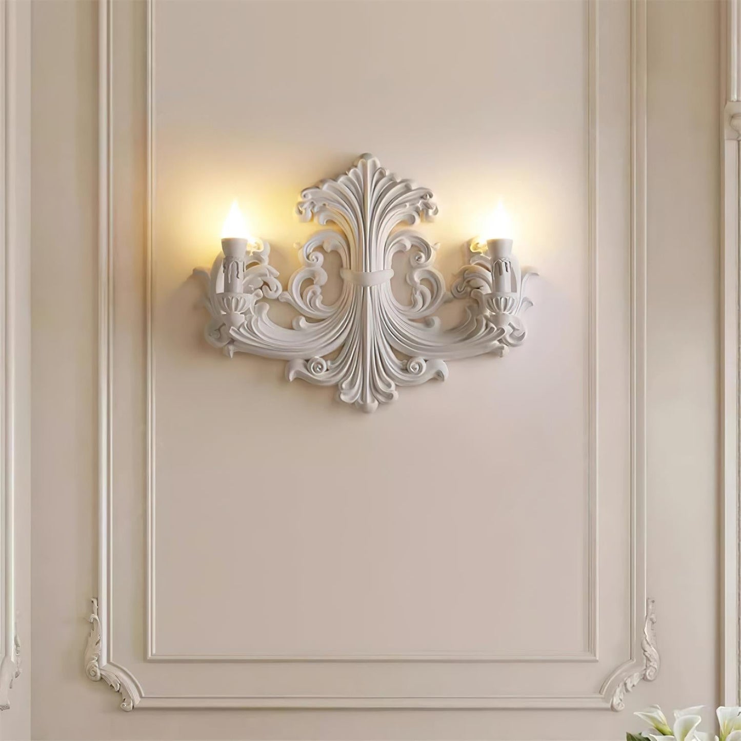 Kristel – Lampe murale française en plâtre