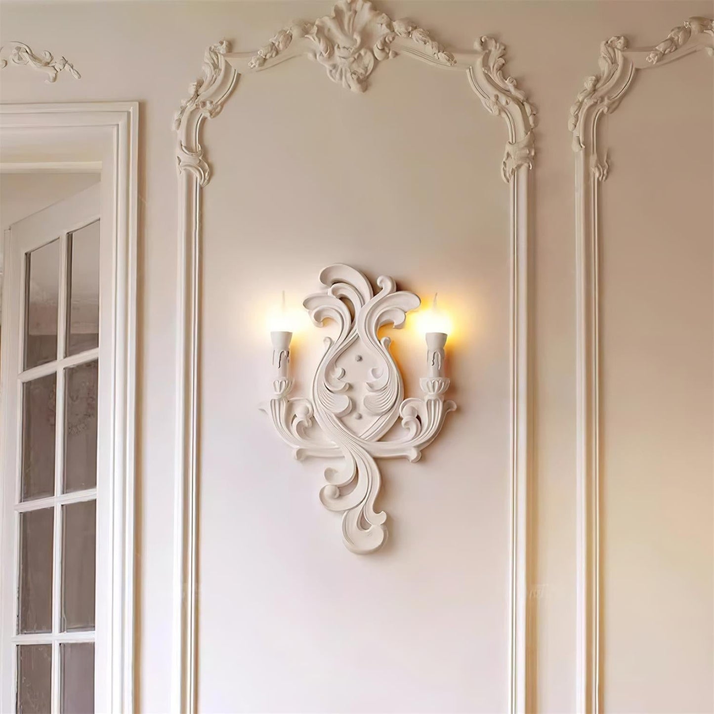 Kristel – Lampe murale française en plâtre