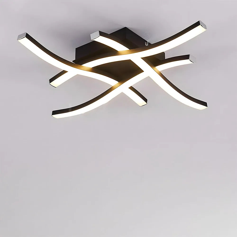Nadine – Lampe Plafond LED Courbée Créative