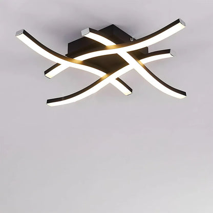 Nadine – Lampe Plafond LED Courbée Créative