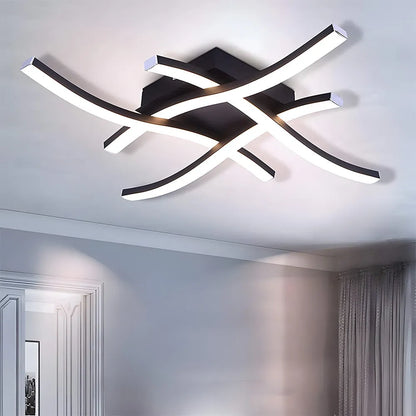 Nadine – Lampe Plafond LED Courbée Créative