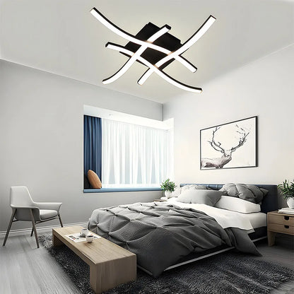 Nadine – Lampe Plafond LED Courbée Créative