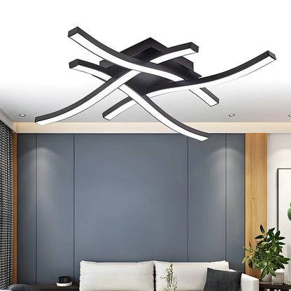 Nadine – Lampe Plafond LED Courbée Créative