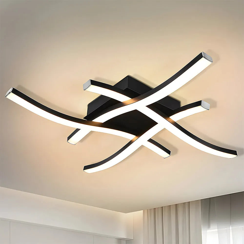 Nadine – Lampe Plafond LED Courbée Créative