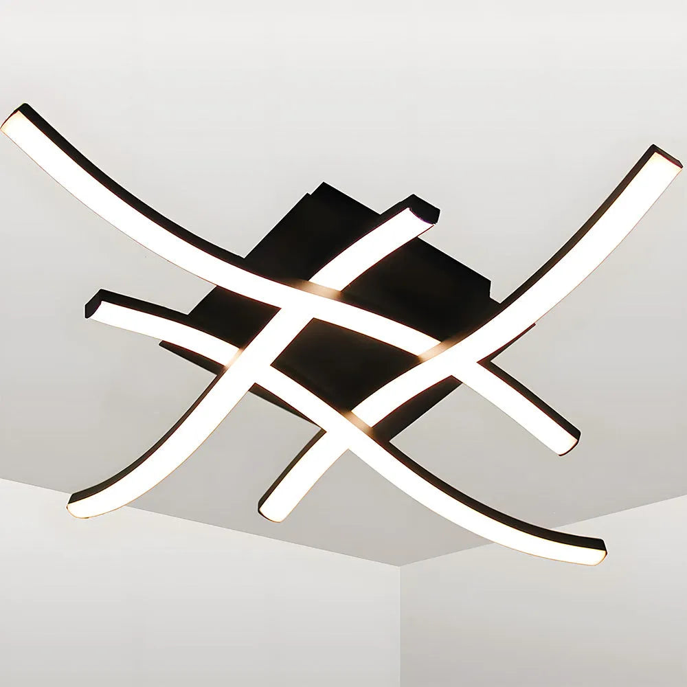Nadine – Lampe Plafond LED Courbée Créative